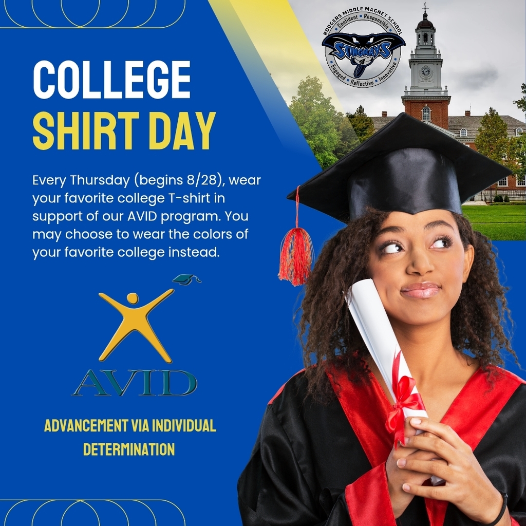 College T-shirt Day Reminder