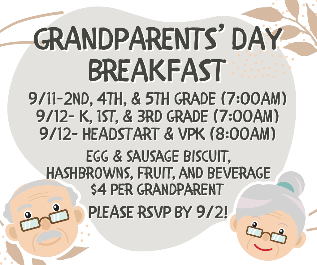 Grandparents' Breakfast 9/11 and 9/12