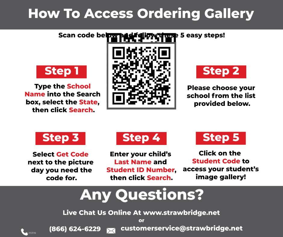 Ordering Instructions and QR Code