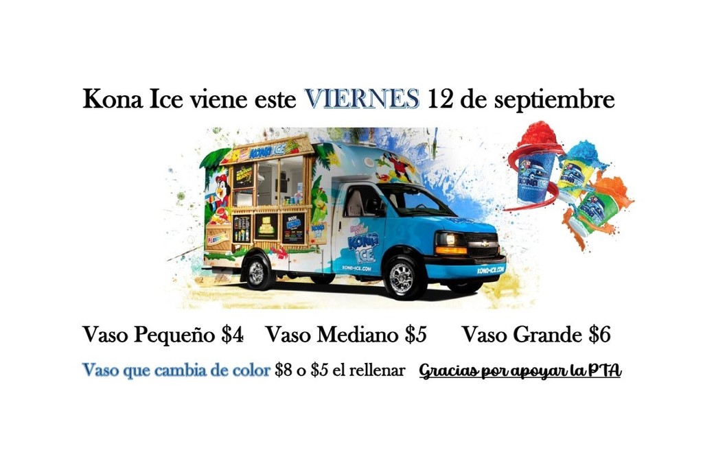 Kona Ice - PTA Fundraiser