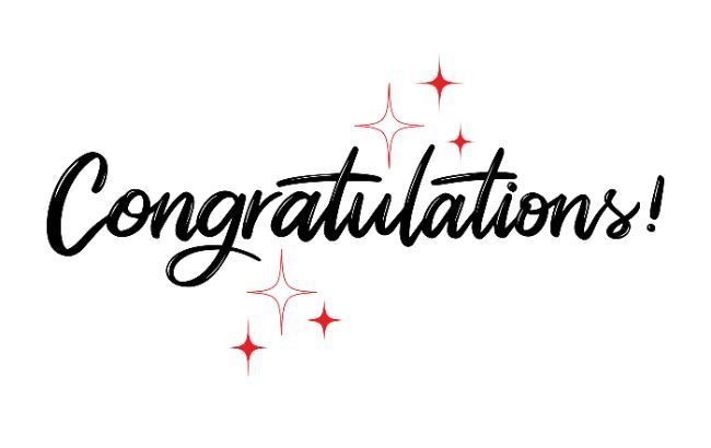 Congratulations