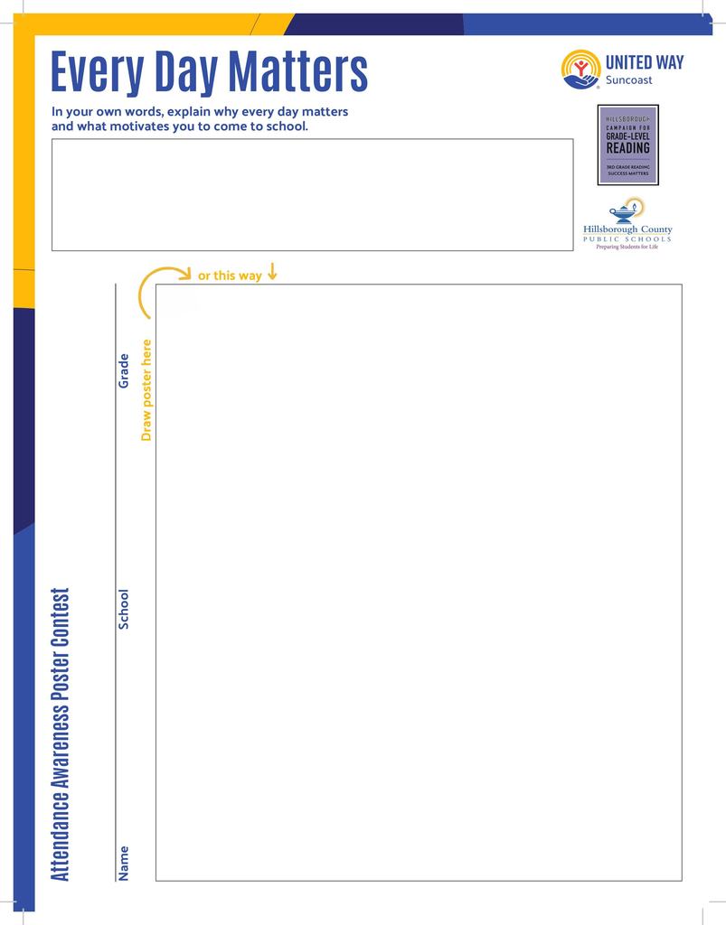 Every Day Matters Poster Contest Template