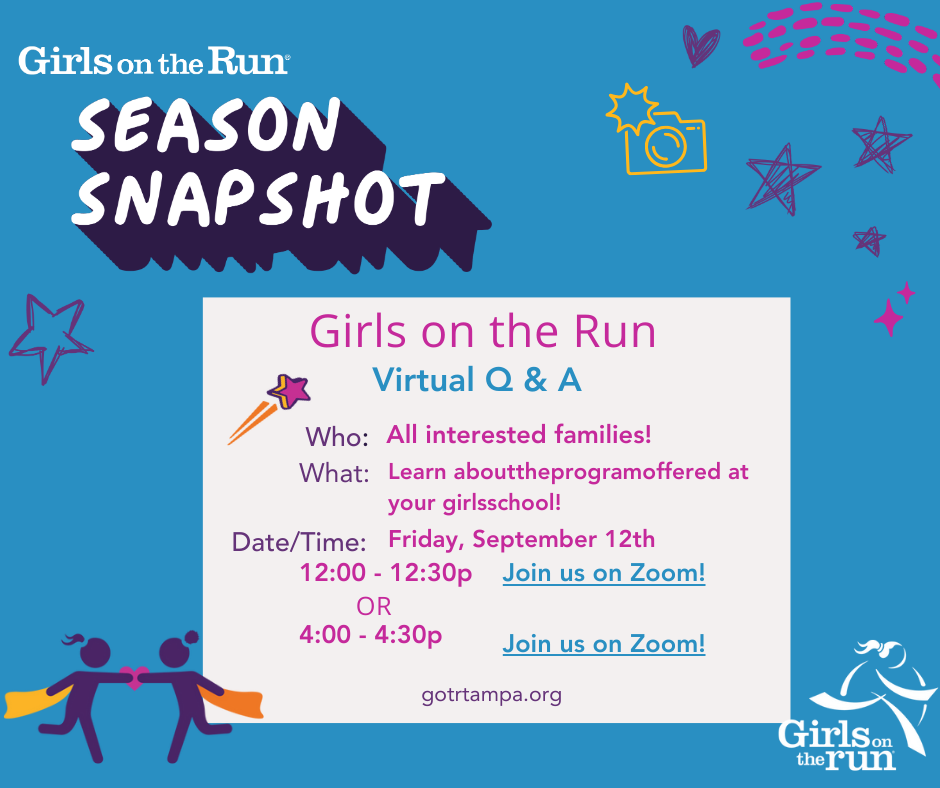 Girls on the Run Virtual Q & A Information