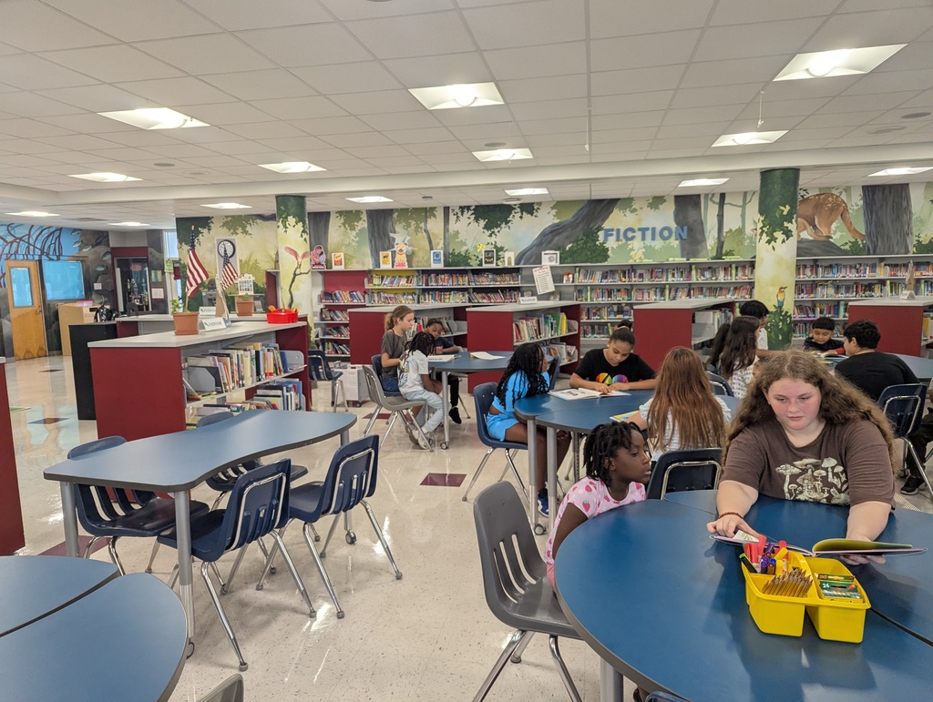 Students Reading Books to younger students