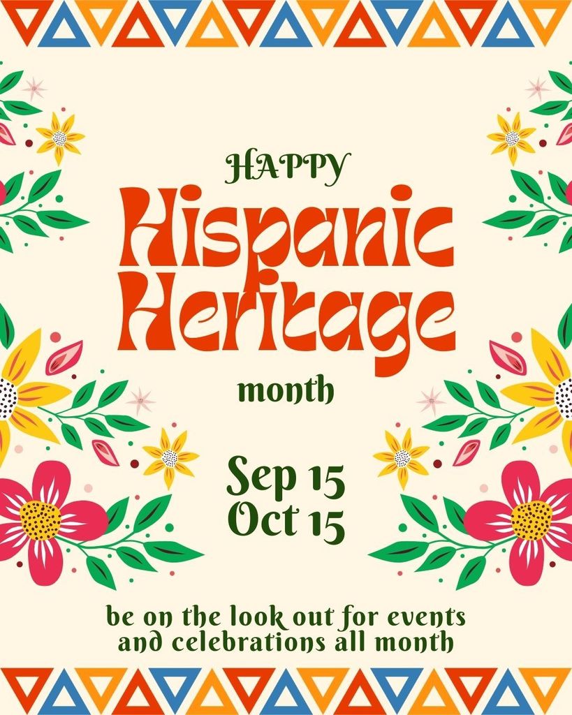 Hispanic Heritage Month flyer