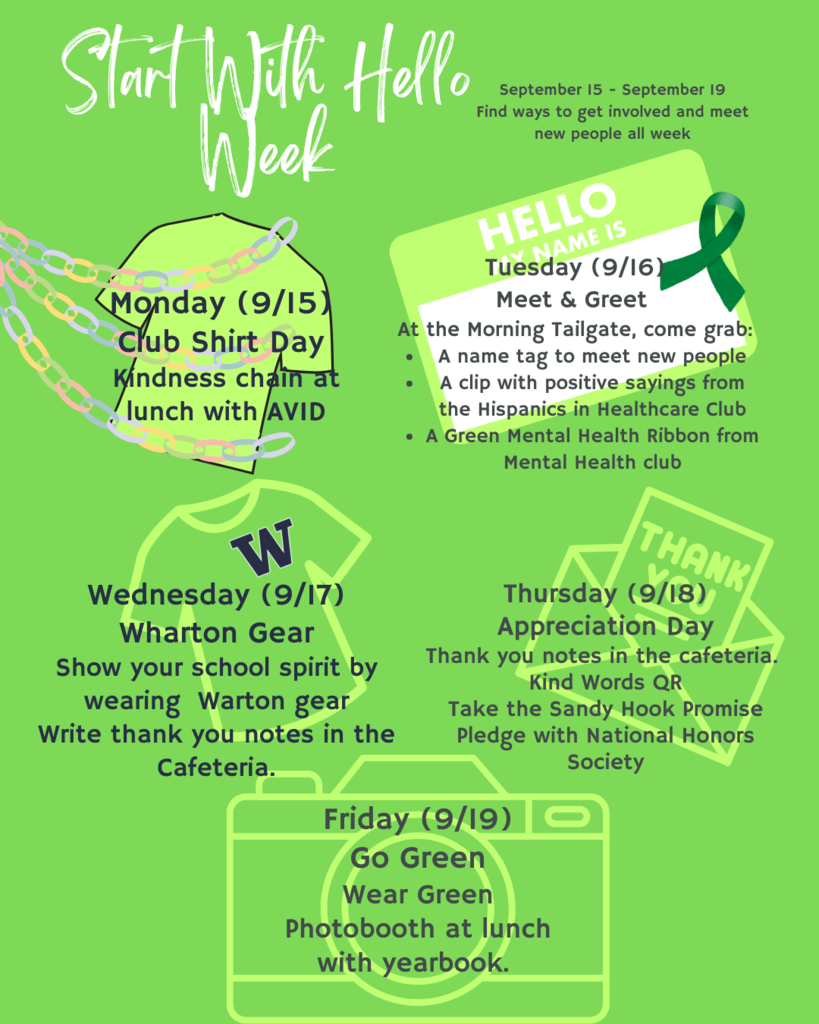 Start with hello week events