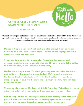 Start with Hello Week
