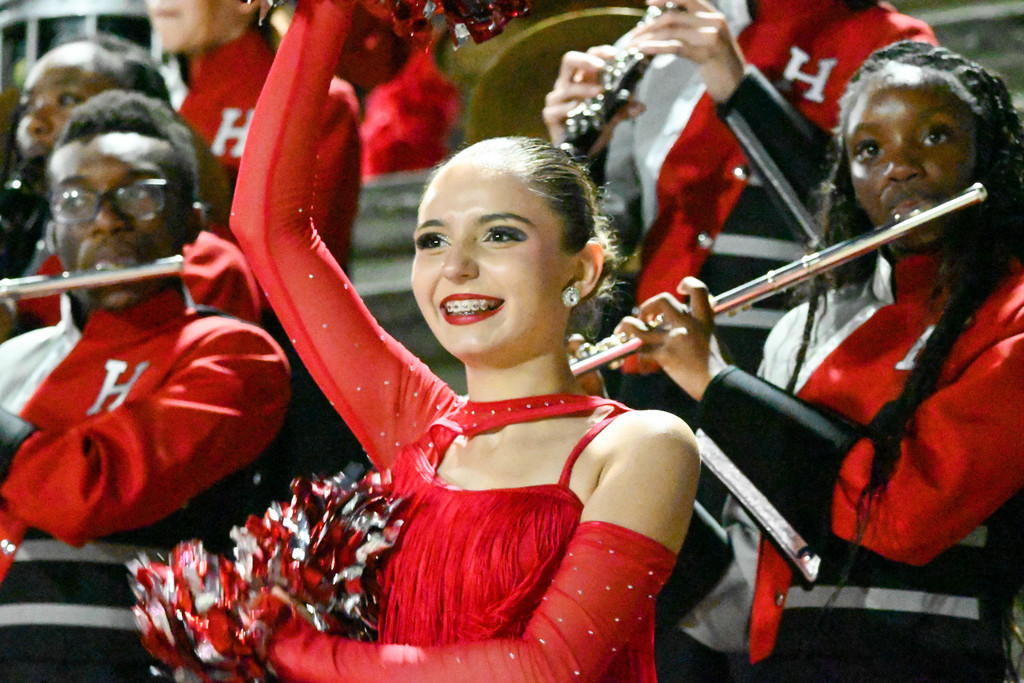 Hillsborough High Marching Big Red Shines Under the Lights