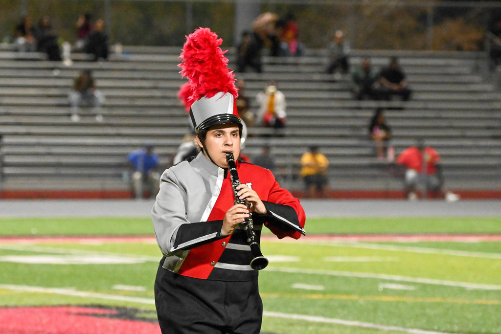 Hillsborough High Marching Big Red Shines Under the Lights