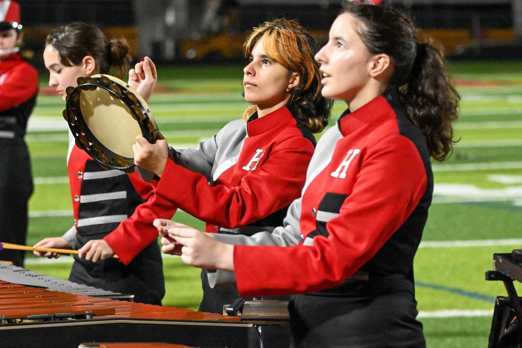 Hillsborough High Marching Big Red Shines Under the Lights