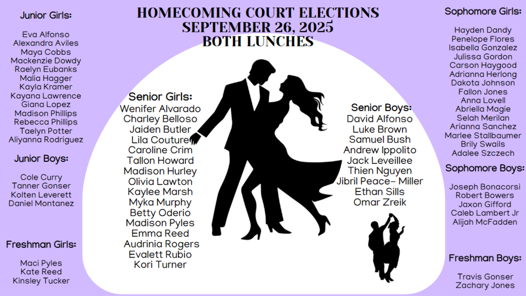 HOCO Court Elections are September 26, 2025