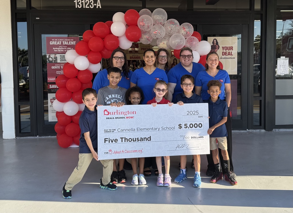 Cannella Elementary School at Burlington Store Ribbon Cutting 