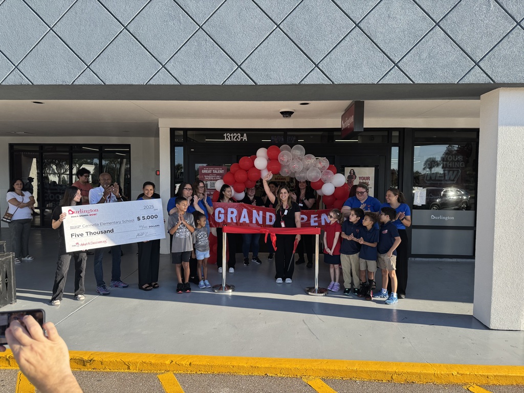 Cannella Elementary School at Burlington Store Ribbon Cutting 