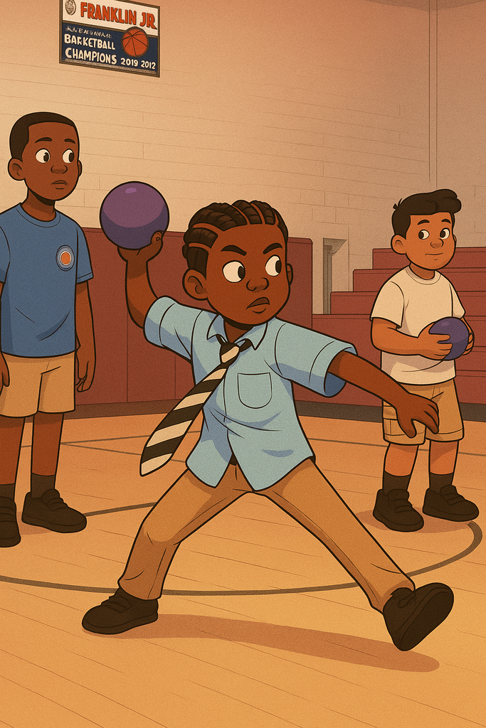 kid throwing ball