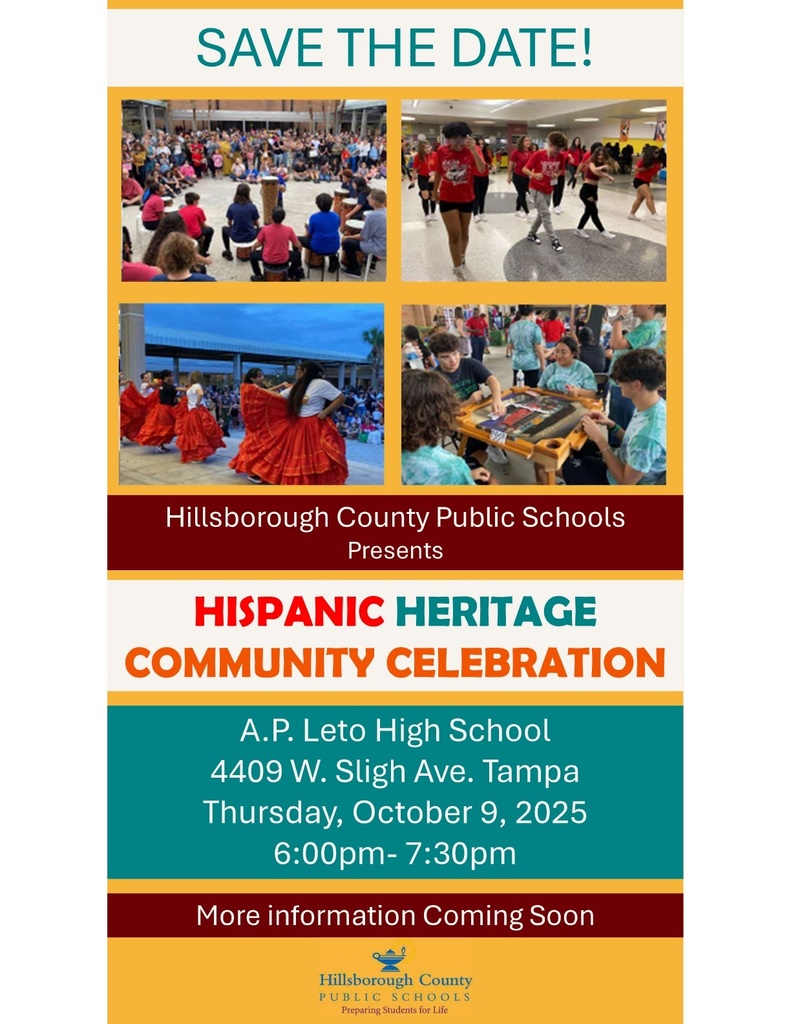 Hispanic Heritage flyer in English