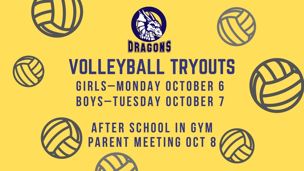 Davidsen Volleyball Tryouts Oct 6-7