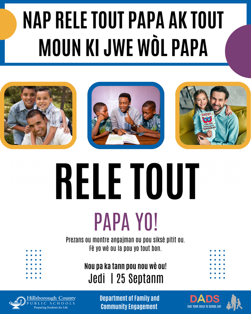 Dads Take Child to School Day on Sept 25