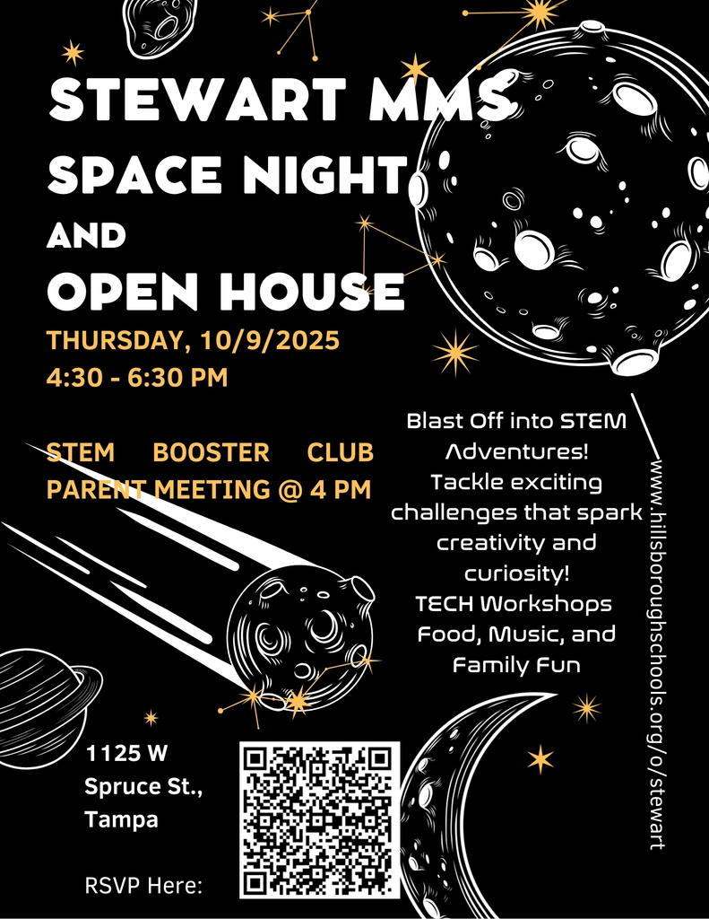 This flyer is an invitation to our Family Space Night on October 9 from 4:30 to 6:30 PM. 