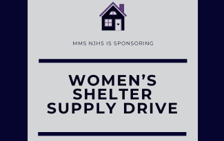 MMS NJHS is sponsoring women's shelter supply drive