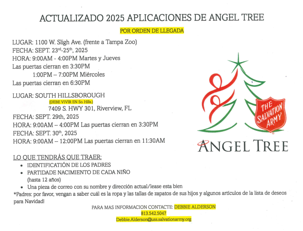 giving tree application spanish