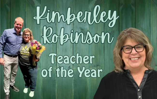 Kimberley Robinson teacher of the year