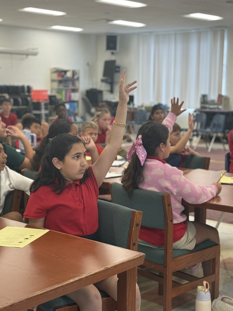 Girls raising their hands!