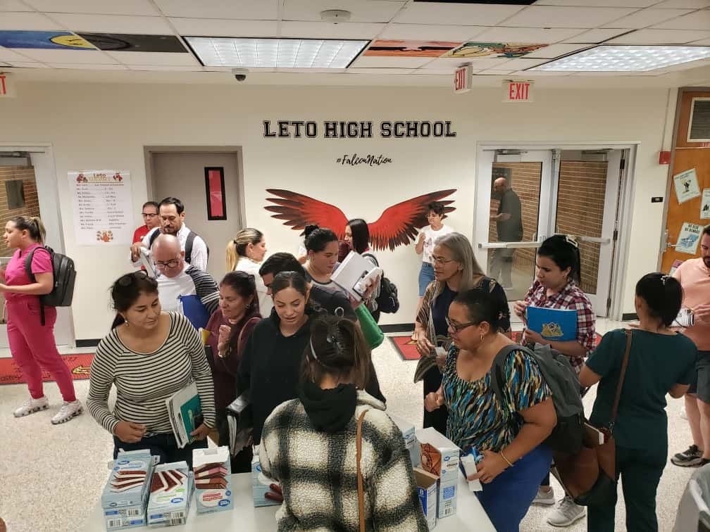 students choose an ice cream treat