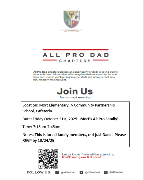 All Pro Family - October Meeting 10/31/25 7:15am-7:45am