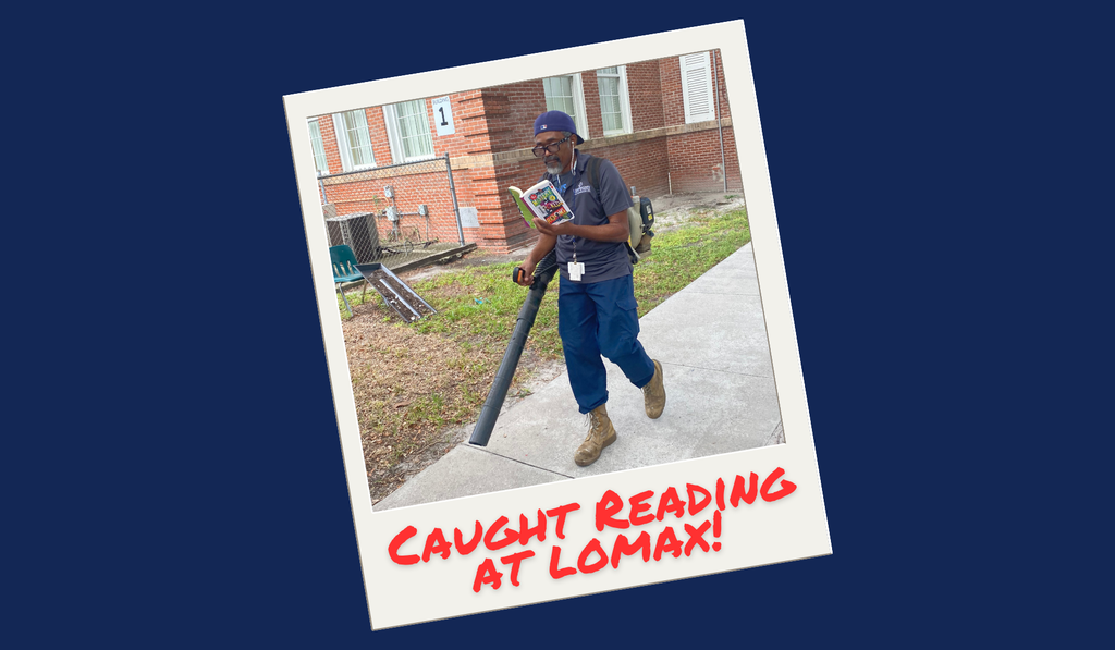 Mr. London got caught reading!