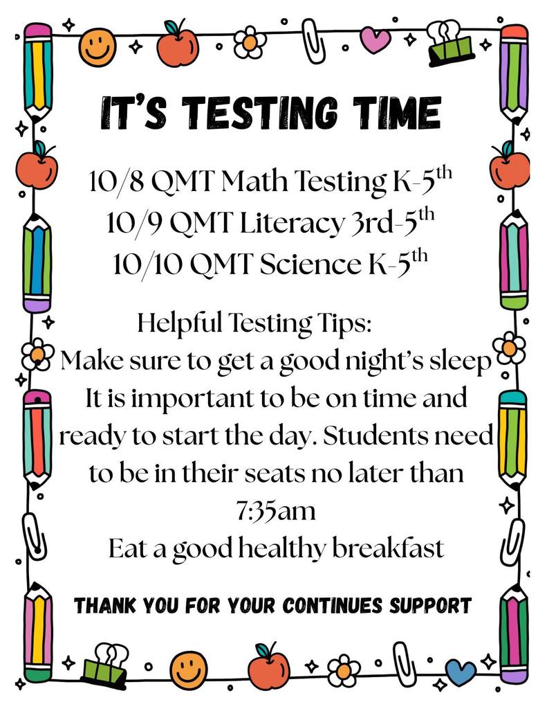 It's Testing Time