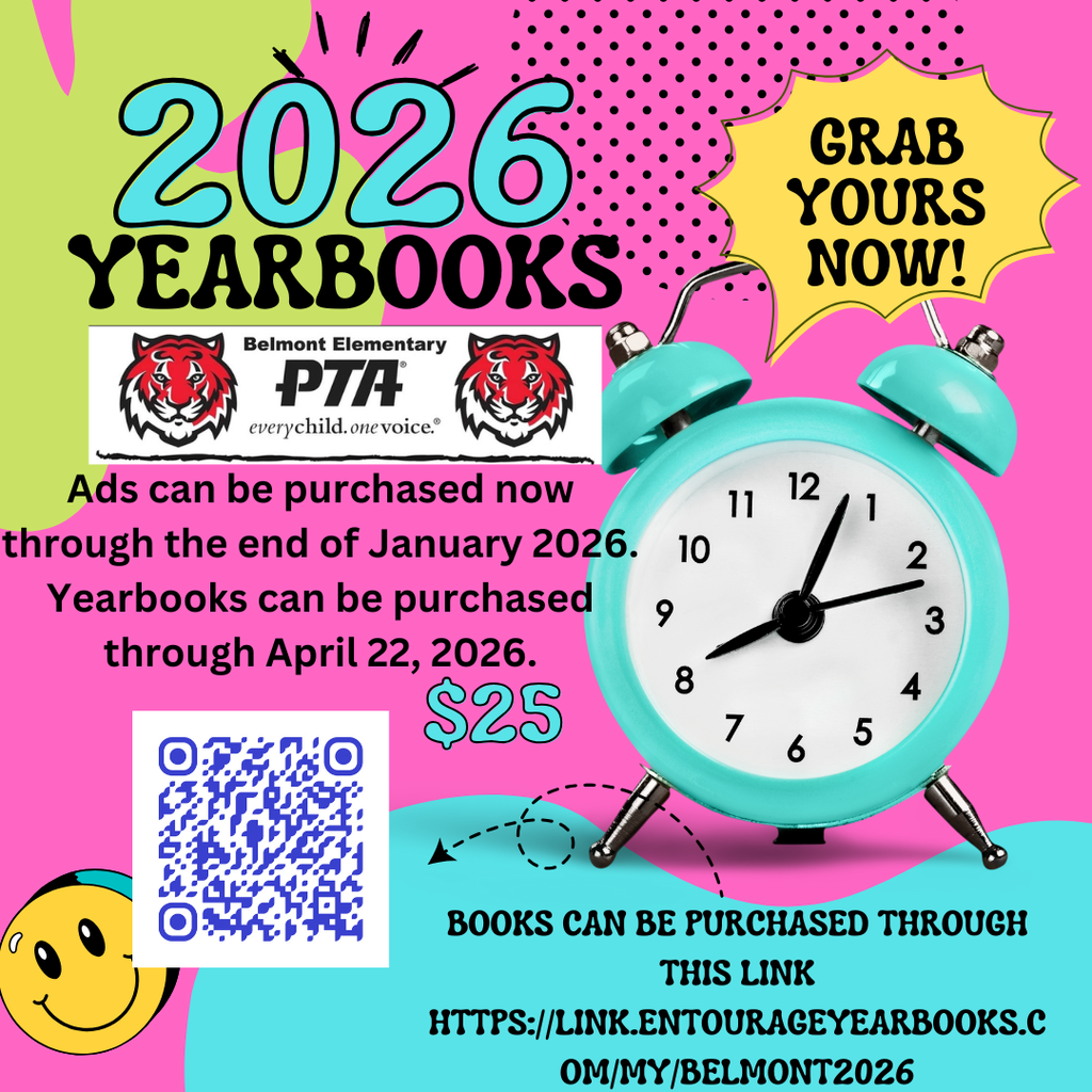 Blue clock surrounded by order your yearbook text.