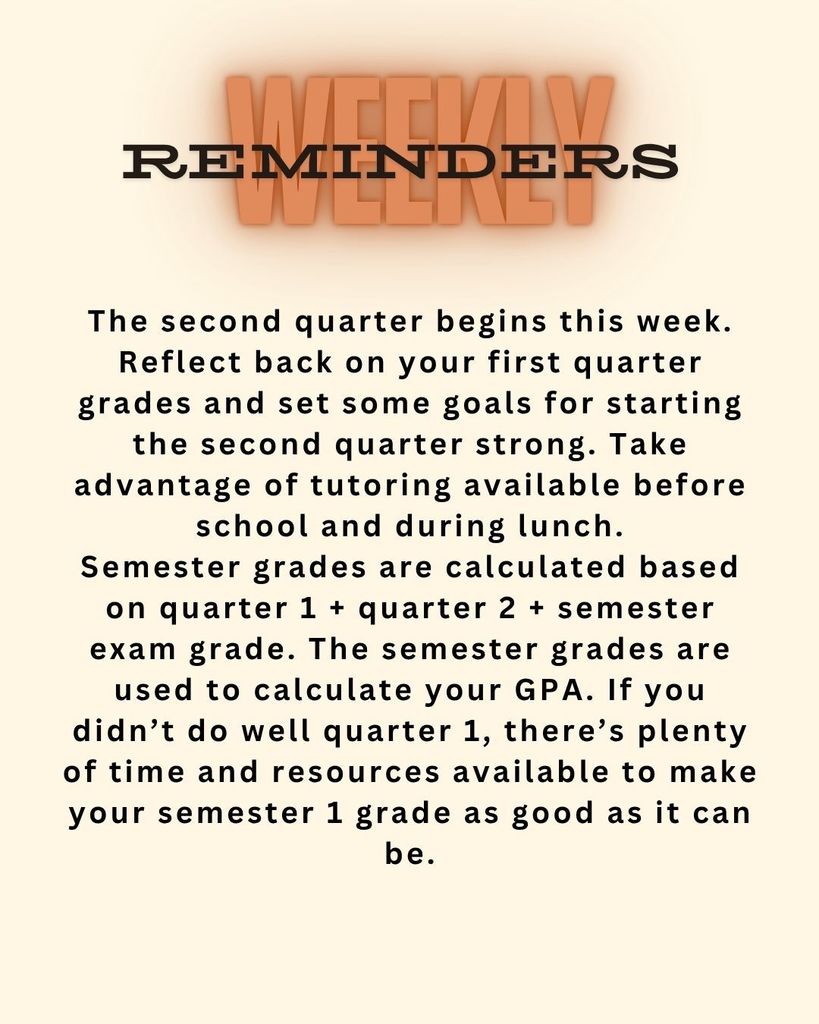 weekly reminders