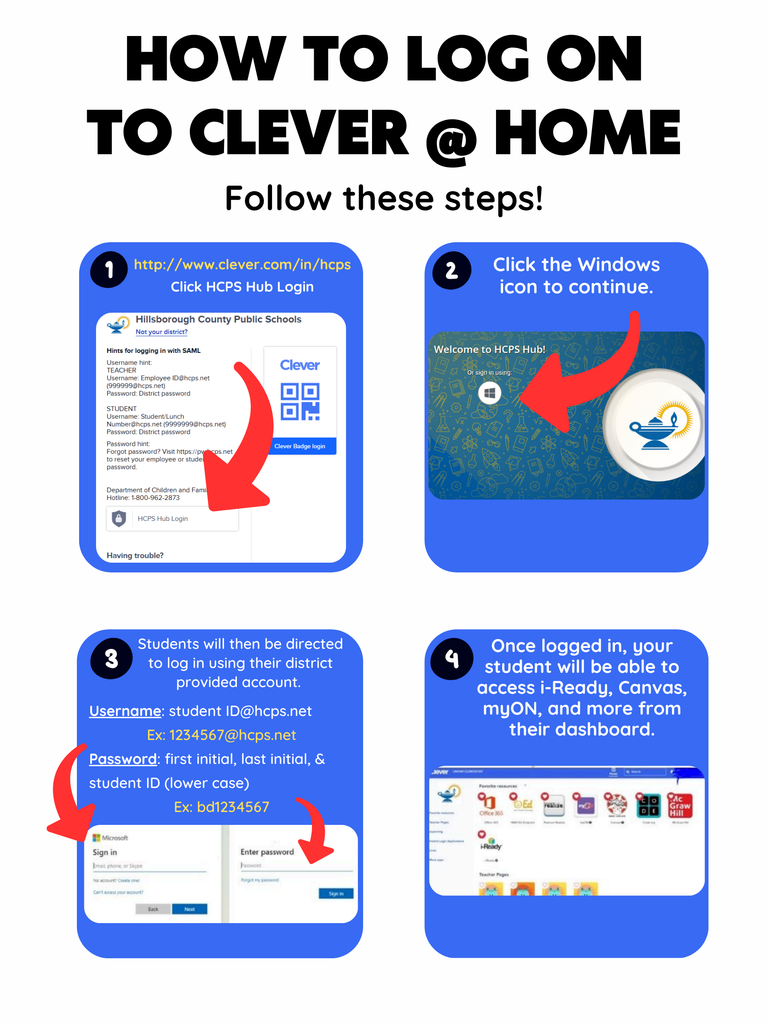 Login Instructions for Clever App