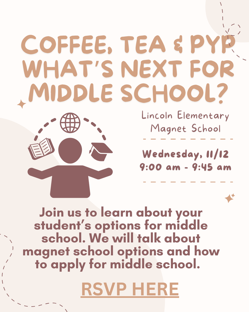 Flier about Middle School Information Session
