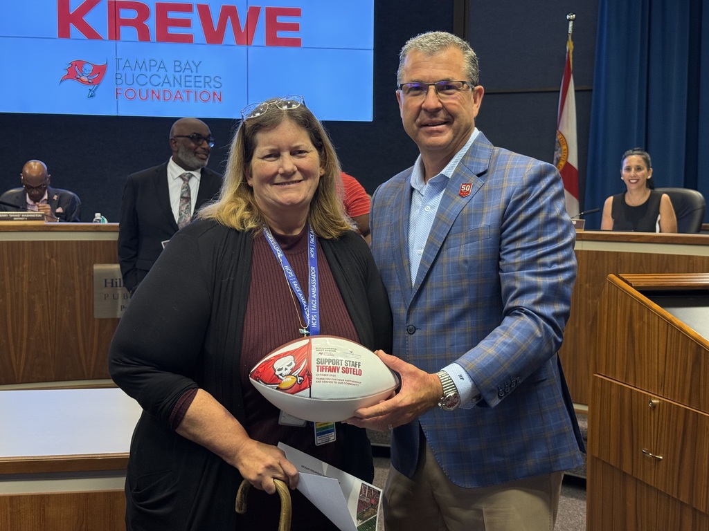 Bucs Best Krewe Award recipient, Tiffany Sotelo