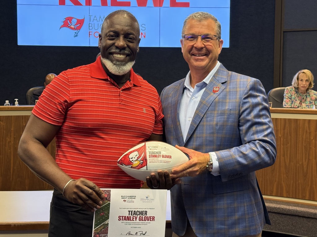 Bucs Best Krewe Award recipient, Stanley Glover