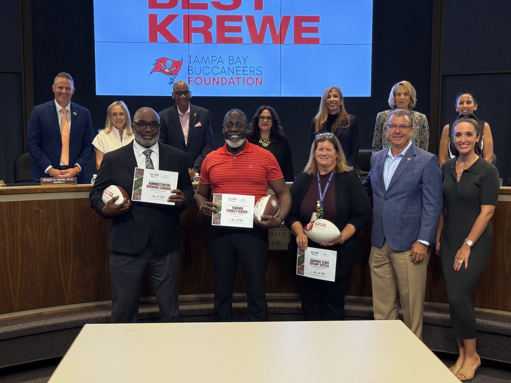 Bucs Best Krewe Award recipients