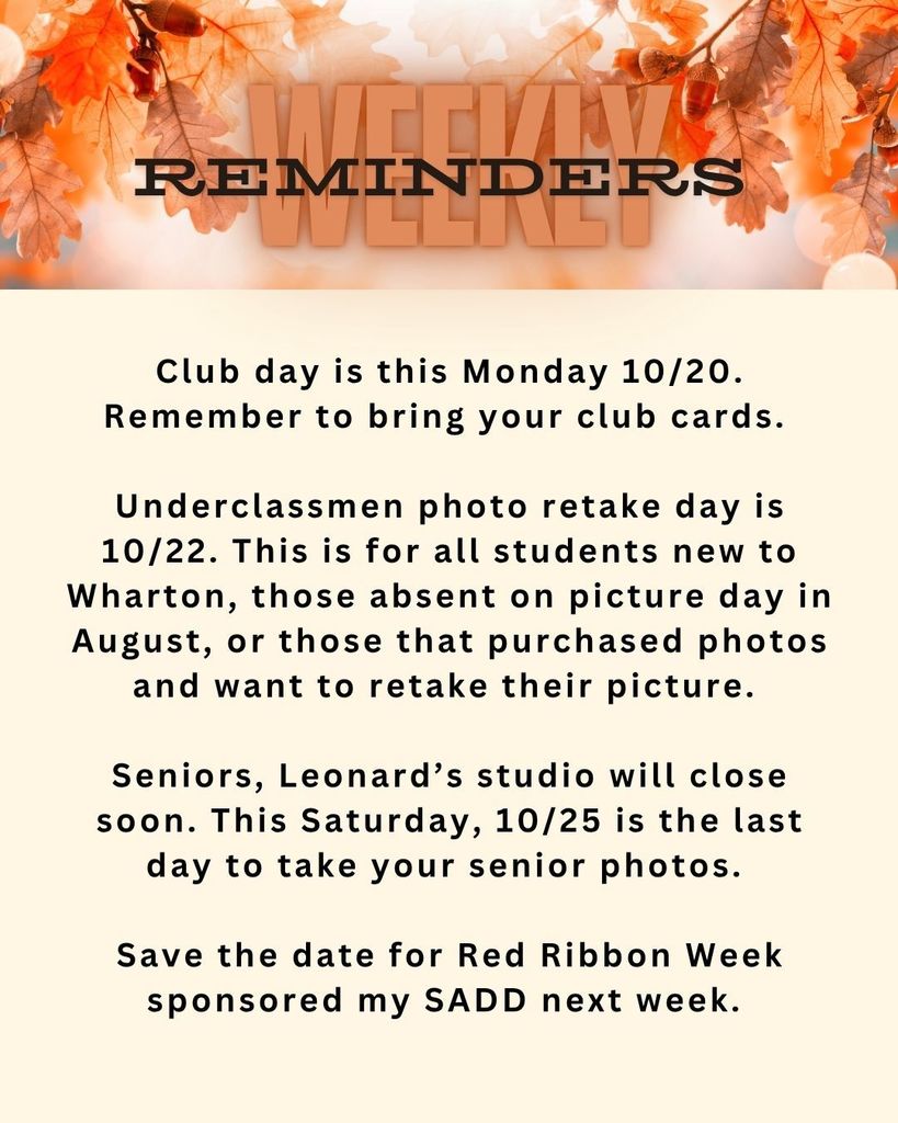 weekly reminders