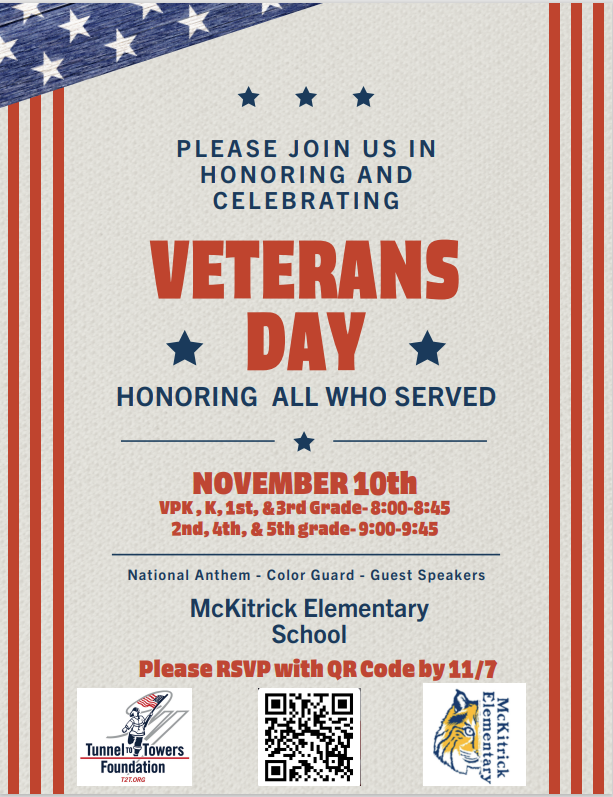 Veteran's Day Program RSVP