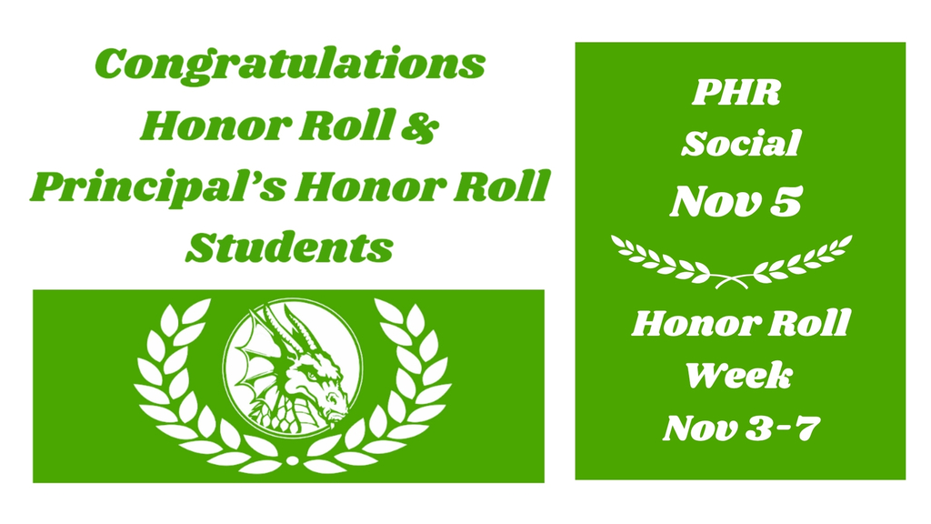 Congratulations Q1 Honor Roll and Principals Honor Roll Students