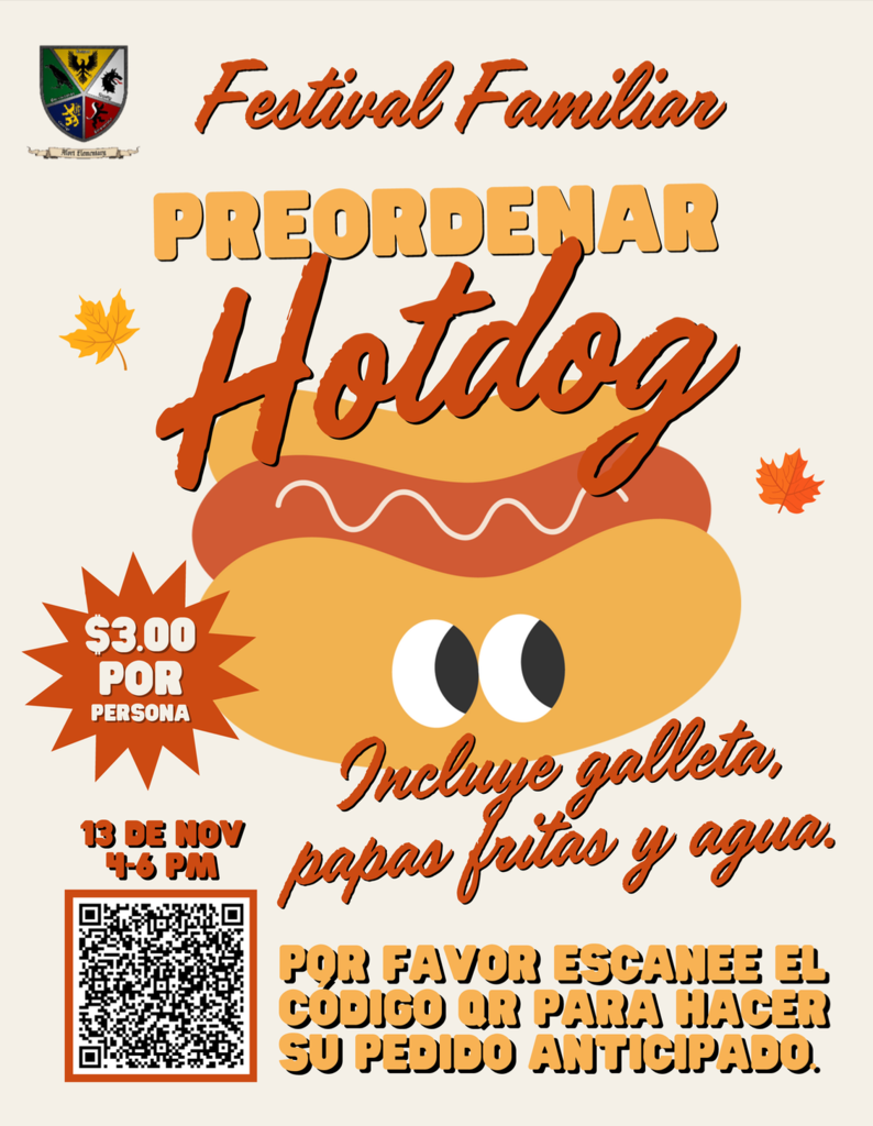 Pre-Order Hot Dog Meal - Scan the QR code