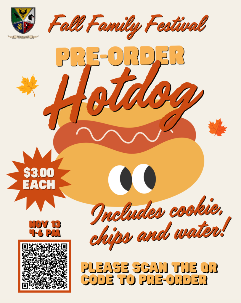 Pre-Order Hot Dog Meal - Scan the QR code