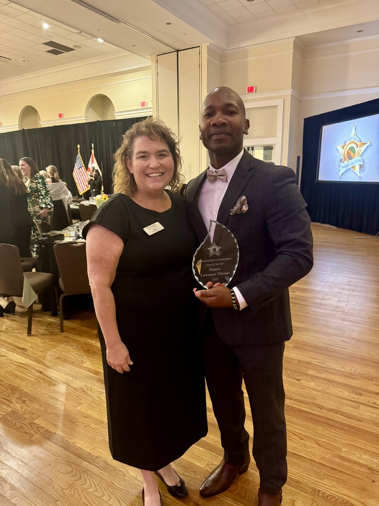 Deputy Thomas with Board Member Patti Rendon