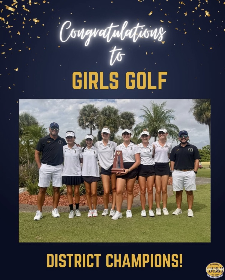 District Champs Girls Golf