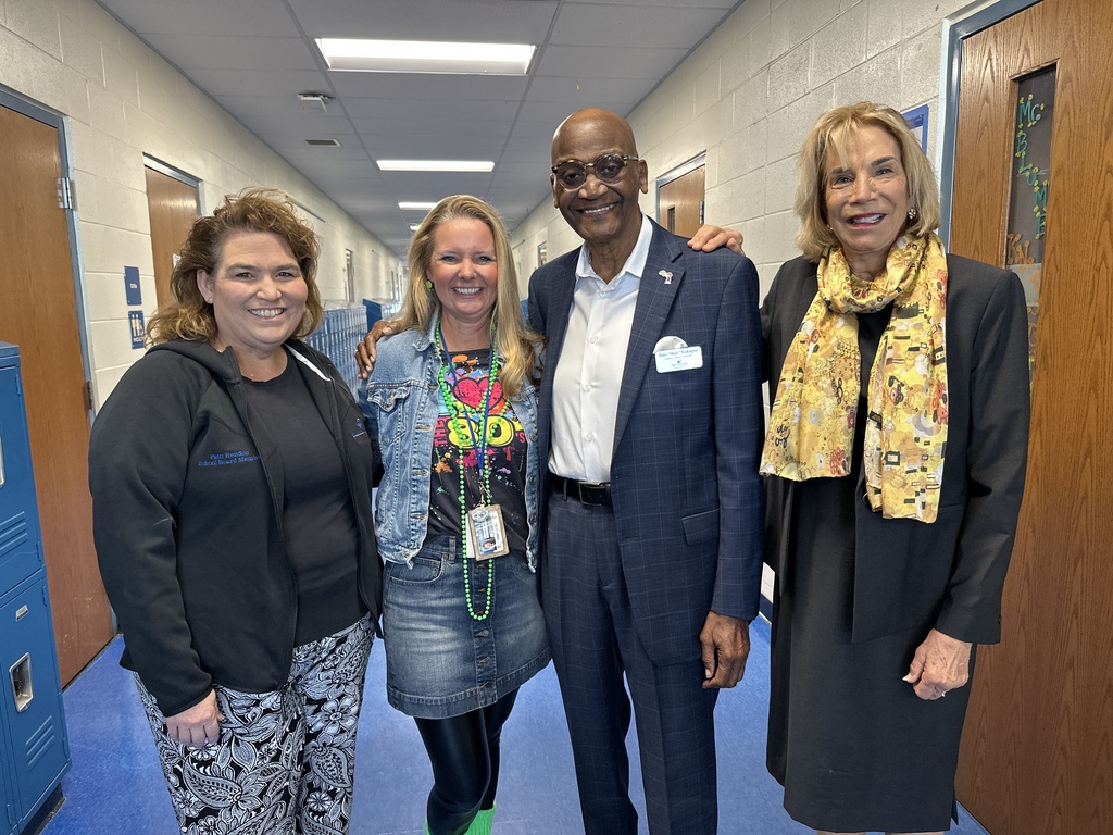 Board members with Ms. Fisher