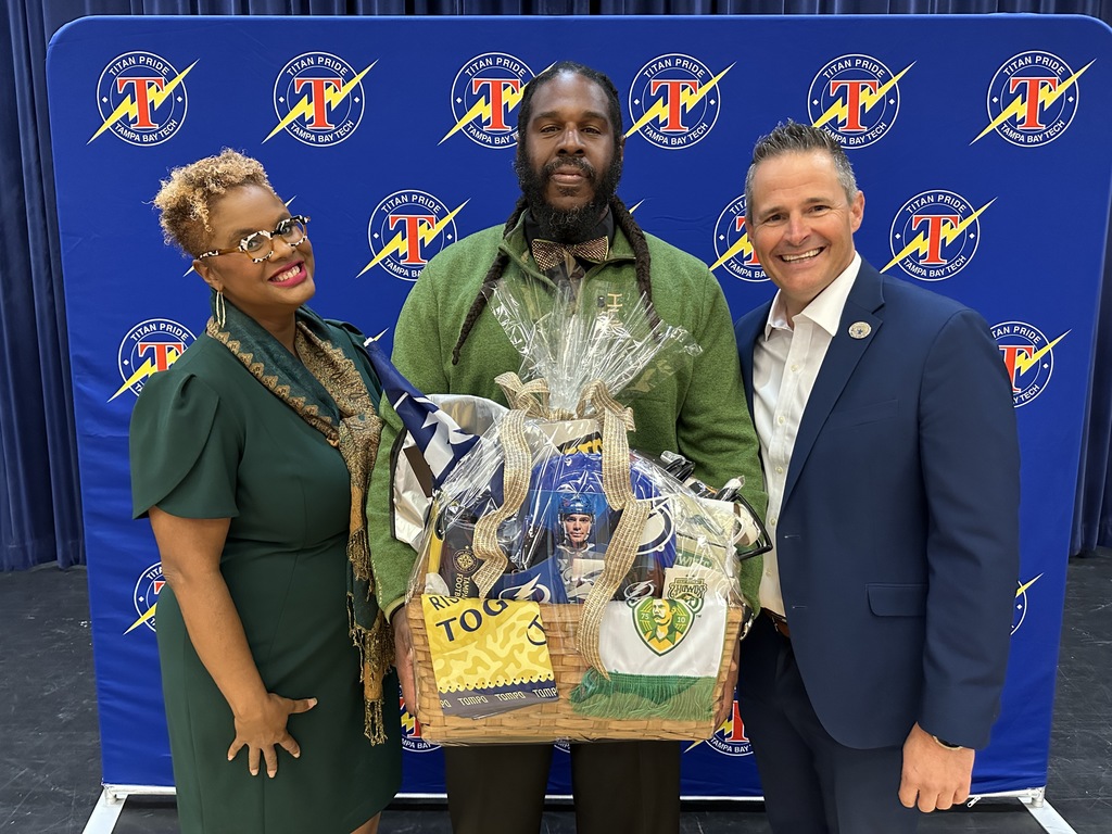 Principal Woody, Mr. Mitchell, and Supt. Ayres