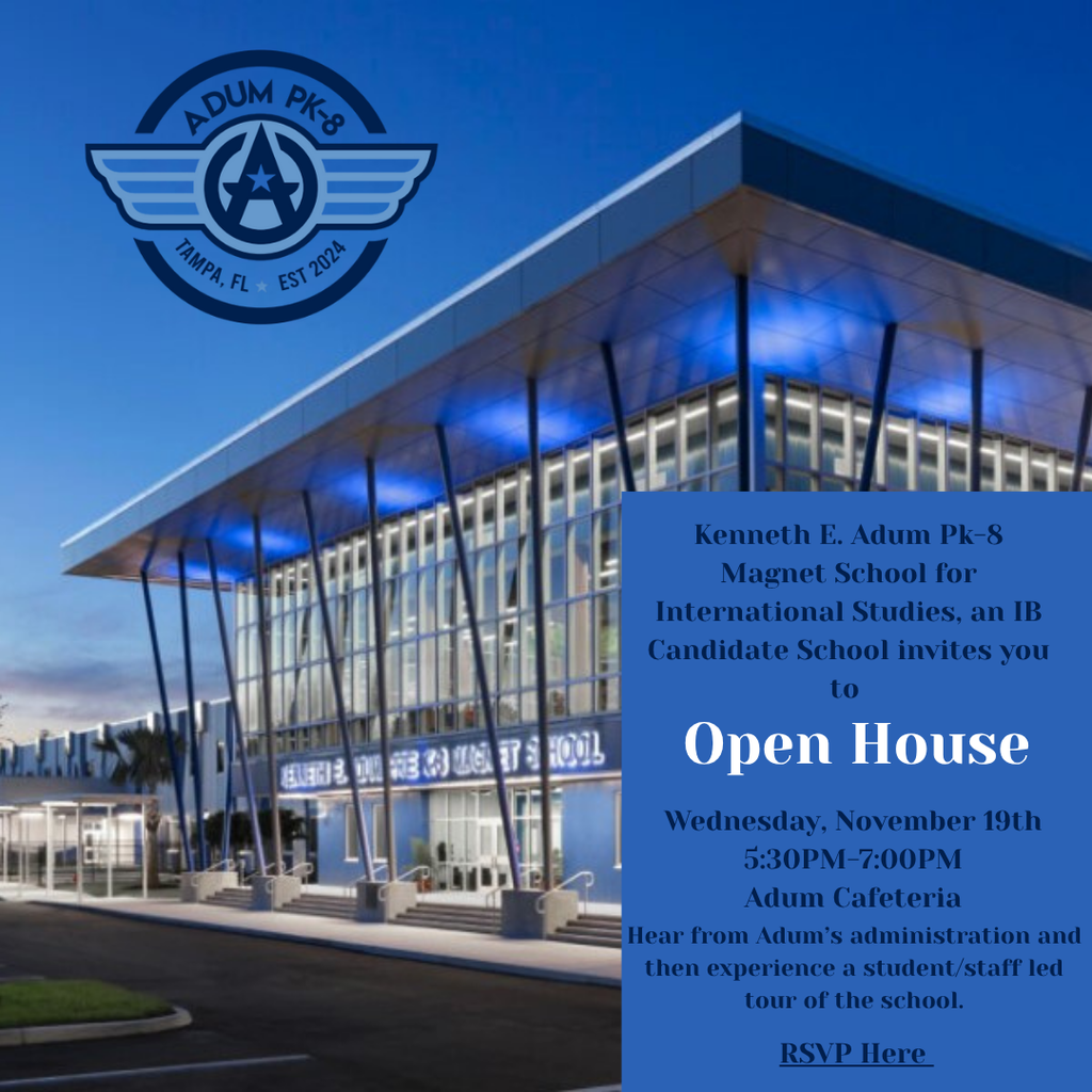 Kenneth E Adum Open House November 19th