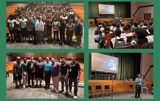 Photos of speaker Coach Tony Dungy