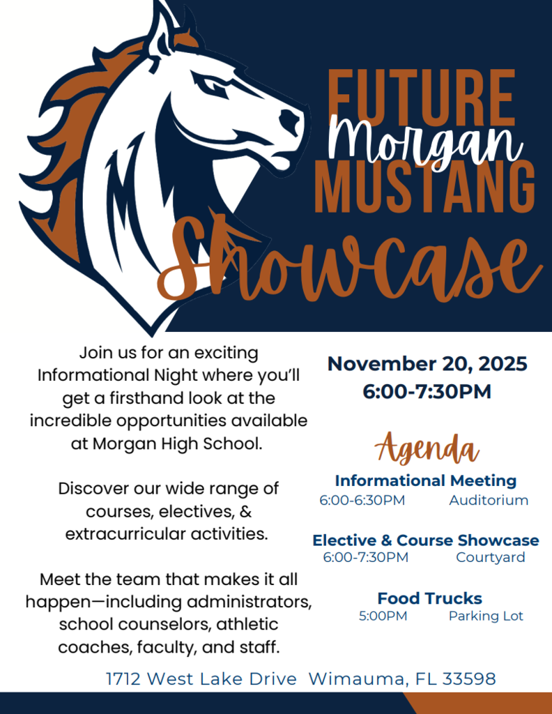 graphic with times for the future mustang showcase on 11/20