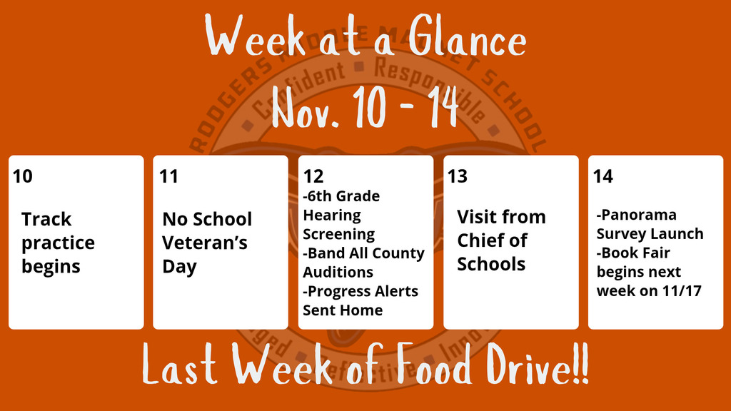 week at a glance 